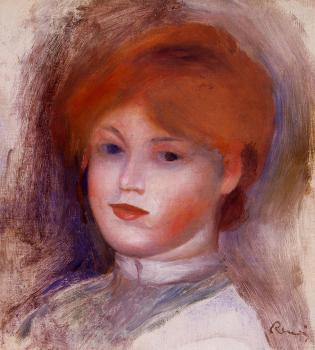 皮埃爾 奧古斯特 雷諾阿 Head of a Young Woman 皮埃爾 奧古斯特 雷諾阿 Head of a Young Woman